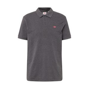 LEVI'S ® Tričko 'Housemark Polo'  sivá melírovaná / červená