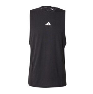 ADIDAS PERFORMANCE Funkčné tričko 'D4T Workout'  čierna / biela