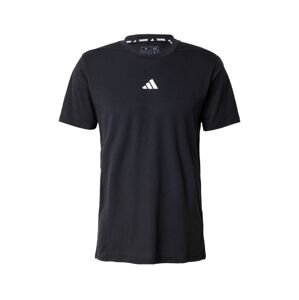 ADIDAS PERFORMANCE Funkčné tričko 'Designed for Training Workout'  čierna / biela