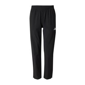 ADIDAS PERFORMANCE Športové nohavice 'Workout'  čierna / biela
