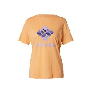 COLUMBIA Funkčné tričko 'Bluebird Day'  tmavomodrá / orgovánová / oranžová