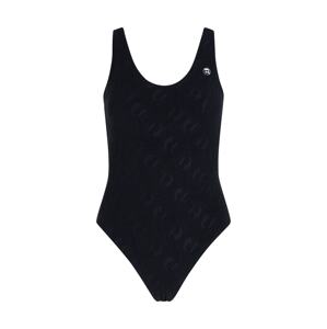 Karl Lagerfeld Jednodielne plavky 'Ikonik'  čierna / biela