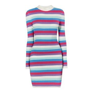 MYMO Pletené šaty  béžová / modrá / fialová / ružová