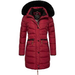 NAVAHOO Zimný kabát 'Paula'  tmavočervená / čierna