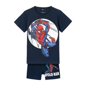 NAME IT Pyžamo 'Now Spiderman'  modrá / námornícka modrá / červená / biela