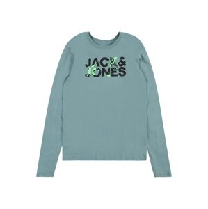 Jack & Jones Junior Tričko 'COMMERCIAL'  sivá / svetlozelená / čierna