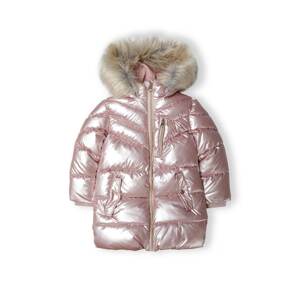 MINOTI Zimná bunda  svetlosivá / rosé