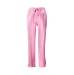 ETAM Pyžamové nohavice 'VERE'  ružová / biela