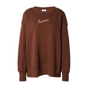 Nike Sportswear Mikina 'PHNX FLC'  karamelová / biela