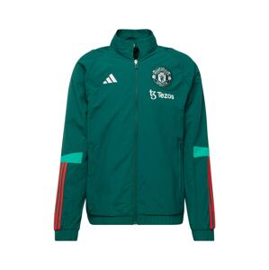 ADIDAS PERFORMANCE Športová bunda 'MUFC PRE'  zelená / oranžová / červená / biela