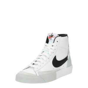 Nike Sportswear Tenisky 'Blazer Mid 77 SE'  sivá / jasne červená / čierna / biela