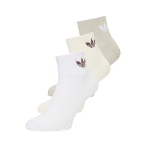 ADIDAS ORIGINALS Ponožky  krémová / sivobéžová / biela