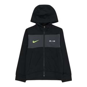 Nike Sportswear Tepláková bunda 'AIR'  žltá / tmavosivá / čierna / biela
