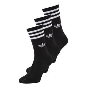 ADIDAS ORIGINALS Ponožky 'SOLID CREW'  čierna / biela