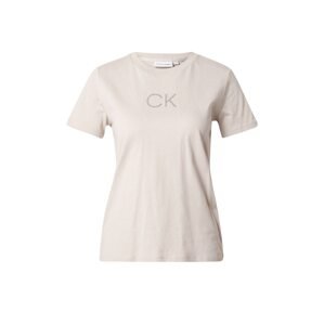 Calvin Klein Tričko  tmavošedá / sivobéžová