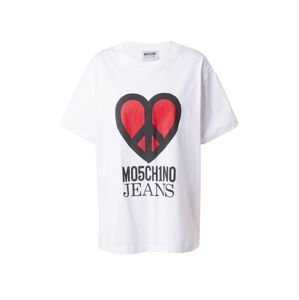 Moschino Jeans Tričko  červená / čierna / biela