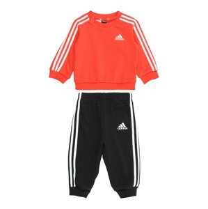 ADIDAS SPORTSWEAR Tréningový komplet 'Essentials'  oranžovo červená / čierna / biela
