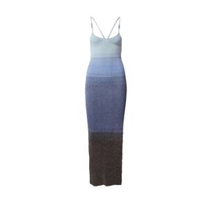 GCDS Pletené šaty  modrá / pastelovo modrá / svetlomodrá / čierna
