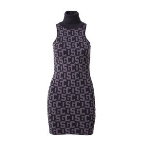 GCDS Pletené šaty  fialová / čierna