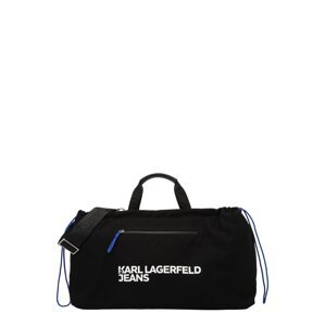 KARL LAGERFELD JEANS Cestovná taška  modrá / čierna / biela