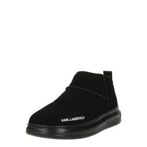 Karl Lagerfeld Členkové čižmy  čierna / biela