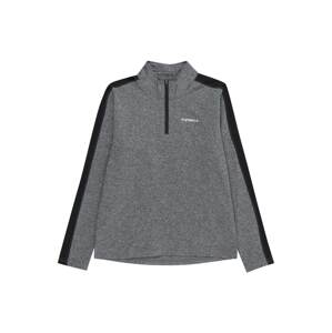 ICEPEAK Funkčné tričko 'FLEMINTON'  sivá melírovaná / čierna