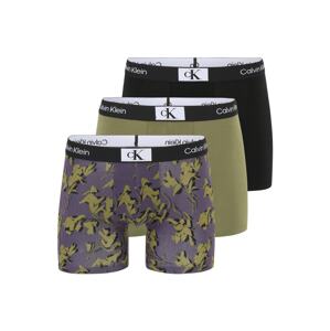 Calvin Klein Underwear Boxerky  olivová / fialová / čierna / šedobiela