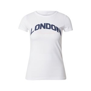 AÉROPOSTALE Tričko 'LONDON'  tmavomodrá / biela