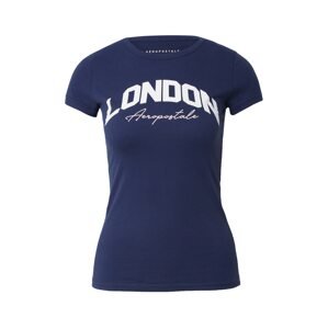 AÉROPOSTALE Tričko 'LONDON'  námornícka modrá / biela