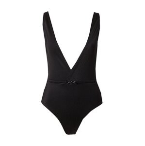 Karl Lagerfeld Jednodielne plavky 'Dna Shiny'  čierna