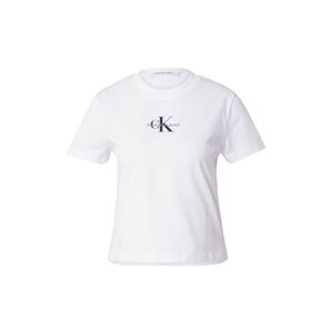 Calvin Klein Jeans Tričko  čadičová / čierna / biela