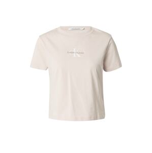 Calvin Klein Jeans Tričko  grafitová / pastelovo ružová / biela