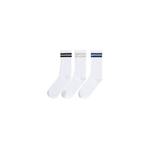 Bershka Ponožky  modrá / svetlosivá / čierna / biela