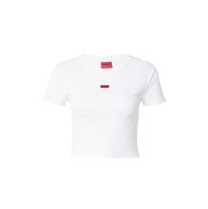 HUGO Tričko 'Deluisa'  červená / čierna / biela
