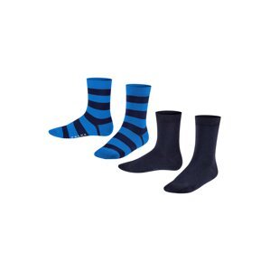 FALKE Ponožky 'Happy'  modrá / čierna / biela