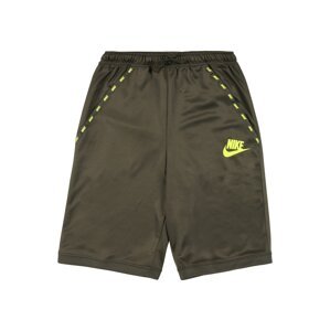 Nike Sportswear Nohavice  neónovo žltá / kaki