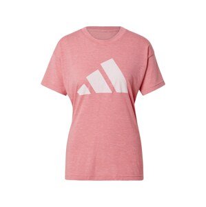 ADIDAS SPORTSWEAR Funkčné tričko 'Winners'  ružová / biela