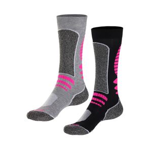 LASCANA ACTIVE Športové ponožky  sivá / ružová