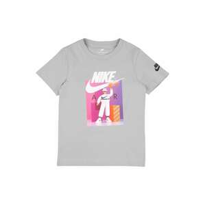 Nike Sportswear Tričko  svetlosivá / svetlofialová / zmiešané farby / čierna / biela