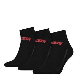 LEVI'S Ponožky  červená / čierna