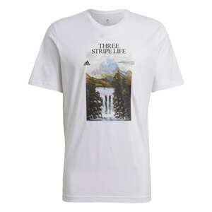 ADIDAS SPORTSWEAR Funkčné tričko 'Mountain'  zmiešané farby / biela