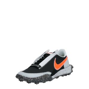 Nike Sportswear Nízke tenisky 'Racer Crater'  sivá melírovaná / oranžovo červená / čierna / biela
