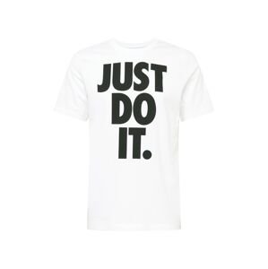 Nike Sportswear Tričko 'Just Do It'  čierna / biela