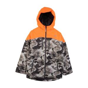 4F Outdoorová bunda  dymovo šedá / svetlosivá / tmavosivá / oranžová