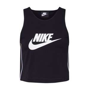 Nike Sportswear Top 'Heritage'  čierna / biela