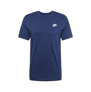 Nike Sportswear Tričko 'Club'  námornícka modrá / biela