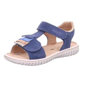 SUPERFIT Sandále 'Sparkle'  béžová / tmavobéžová / modrá / svetlomodrá