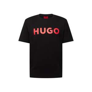 HUGO Red Tričko 'Dulivio'  červená / čierna