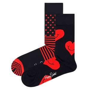Happy Socks Ponožky  červená / čierna