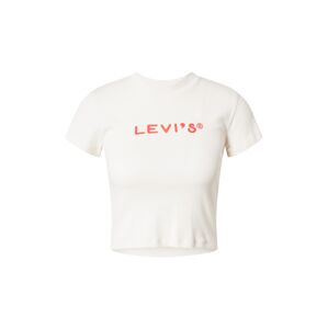 LEVI'S ® Tričko 'Graphic Mini Tee'  krémová / svetločervená